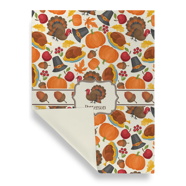 Traditional Thanksgiving Garden Flags - Large - Double Sided - FRONT FOLDED