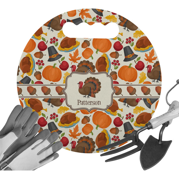 Custom Traditional Thanksgiving Gardening Knee Cushion (Personalized)