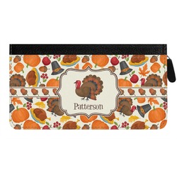 Traditional Thanksgiving Genuine Leather Ladies Zippered Wallet (Personalized)