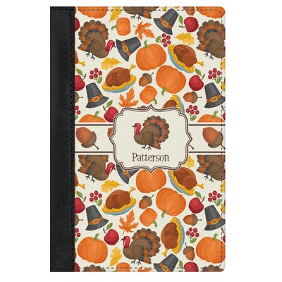 Traditional Thanksgiving Genuine Leather Passport Cover (Personalized)