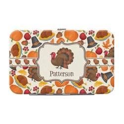 Traditional Thanksgiving Genuine Leather Small Framed Wallet (Personalized)