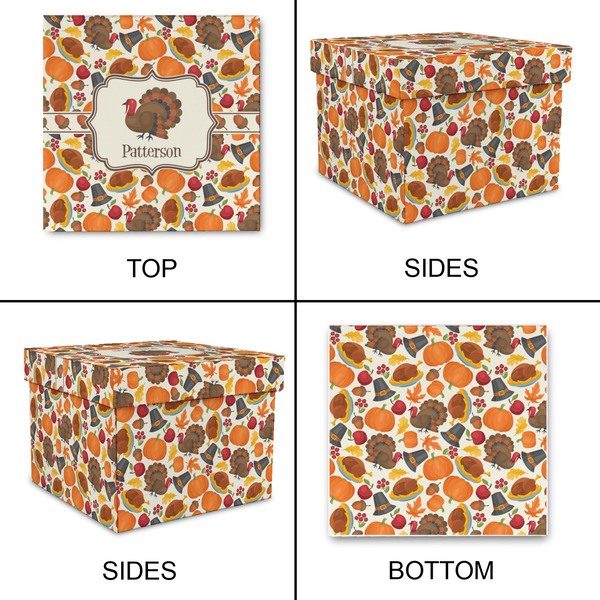 Traditional Thanksgiving Gift Boxes with Lid - Canvas Wrapped - Medium - Approval