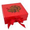 Traditional Thanksgiving Gift Boxes with Magnetic Lid - Red - Front