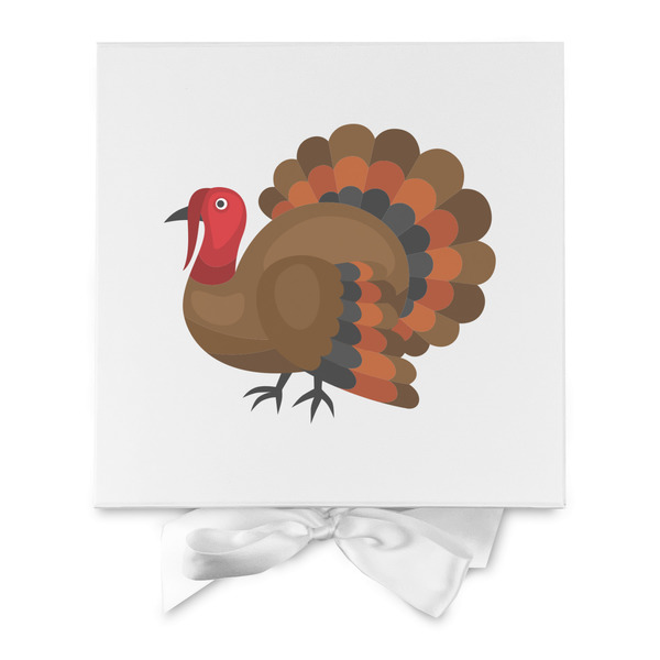 Traditional Thanksgiving Gift Boxes with Magnetic Lid - White - Approval