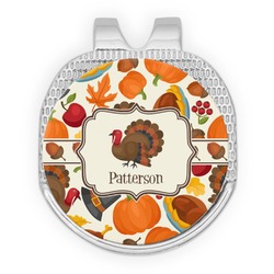 Traditional Thanksgiving Golf Ball Marker - Hat Clip - Silver