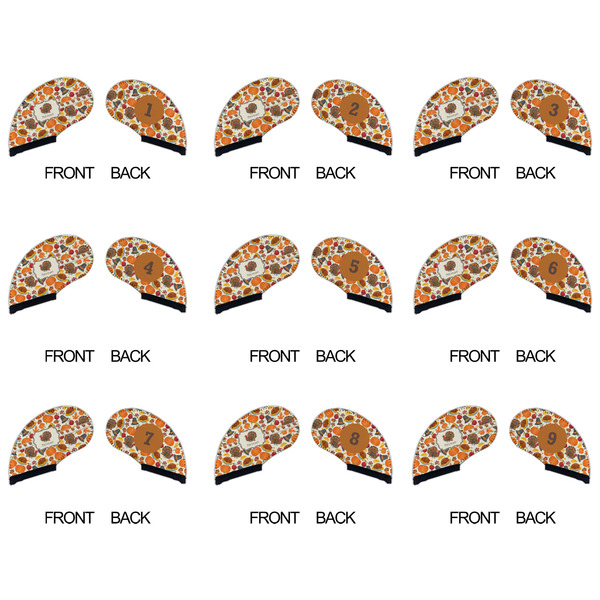Traditional Thanksgiving Golf Club Covers - APPROVAL (set of 9)