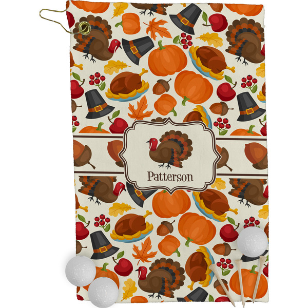 Traditional Thanksgiving Golf Towel (Personalized)