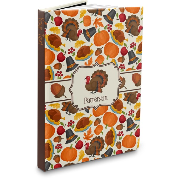Custom Traditional Thanksgiving Hardbound Journal - 7.25" x 10" (Personalized)