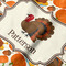 Traditional Thanksgiving Hooded Baby Towel- Detail Close Up