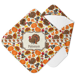 Traditional Thanksgiving Hooded Baby Towel (Personalized)
