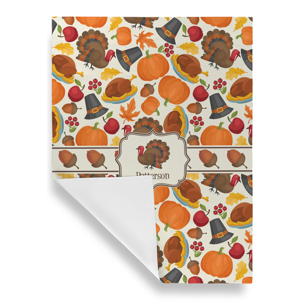 Traditional Thanksgiving House Flags - Single Sided - FRONT FOLDED