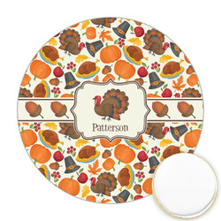 Traditional Thanksgiving Printed Cookie Topper - 2.5" (Personalized)