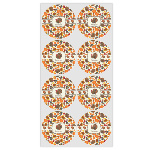 Traditional Thanksgiving Icing Circle - Medium - Set of 8