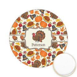 Traditional Thanksgiving Printed Cookie Topper - 2.15" (Personalized)