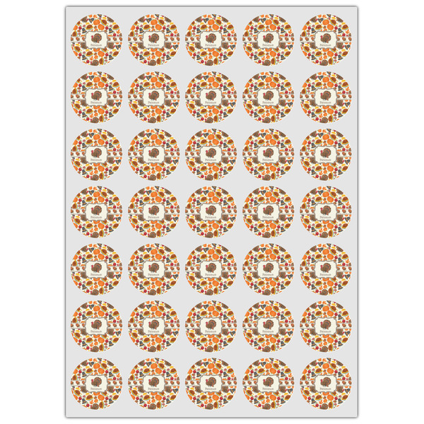 Traditional Thanksgiving Icing Circle - XSmall - Set of 35