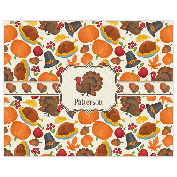 Traditional Thanksgiving Indoor / Outdoor Rug - 8'x10' - Front Flat