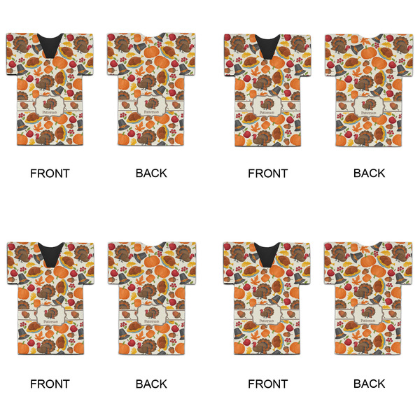 Traditional Thanksgiving Jersey Bottle Cooler - Set of 4 - APPROVAL