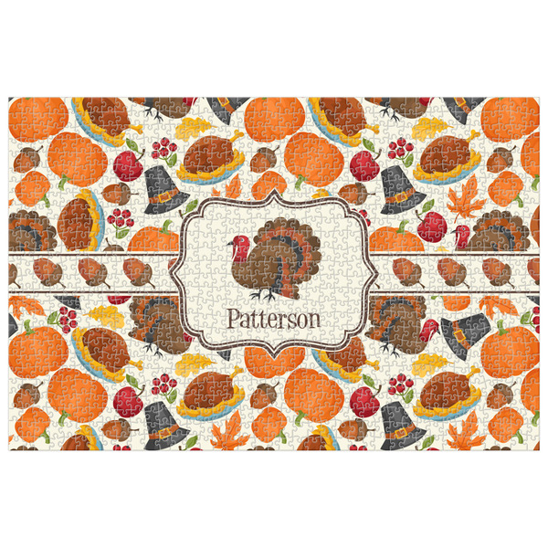 Custom Traditional Thanksgiving 1014 pc Jigsaw Puzzle (Personalized)
