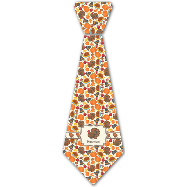 Custom Traditional Thanksgiving Iron On Tie - 4 Sizes w/ Name or Text