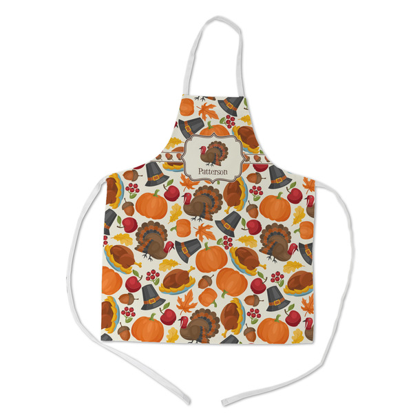 Custom Traditional Thanksgiving Kid's Apron w/ Name or Text