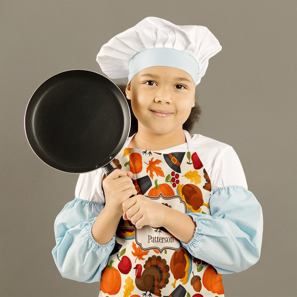 Traditional Thanksgiving Kid's Aprons - Medium - Lifestyle