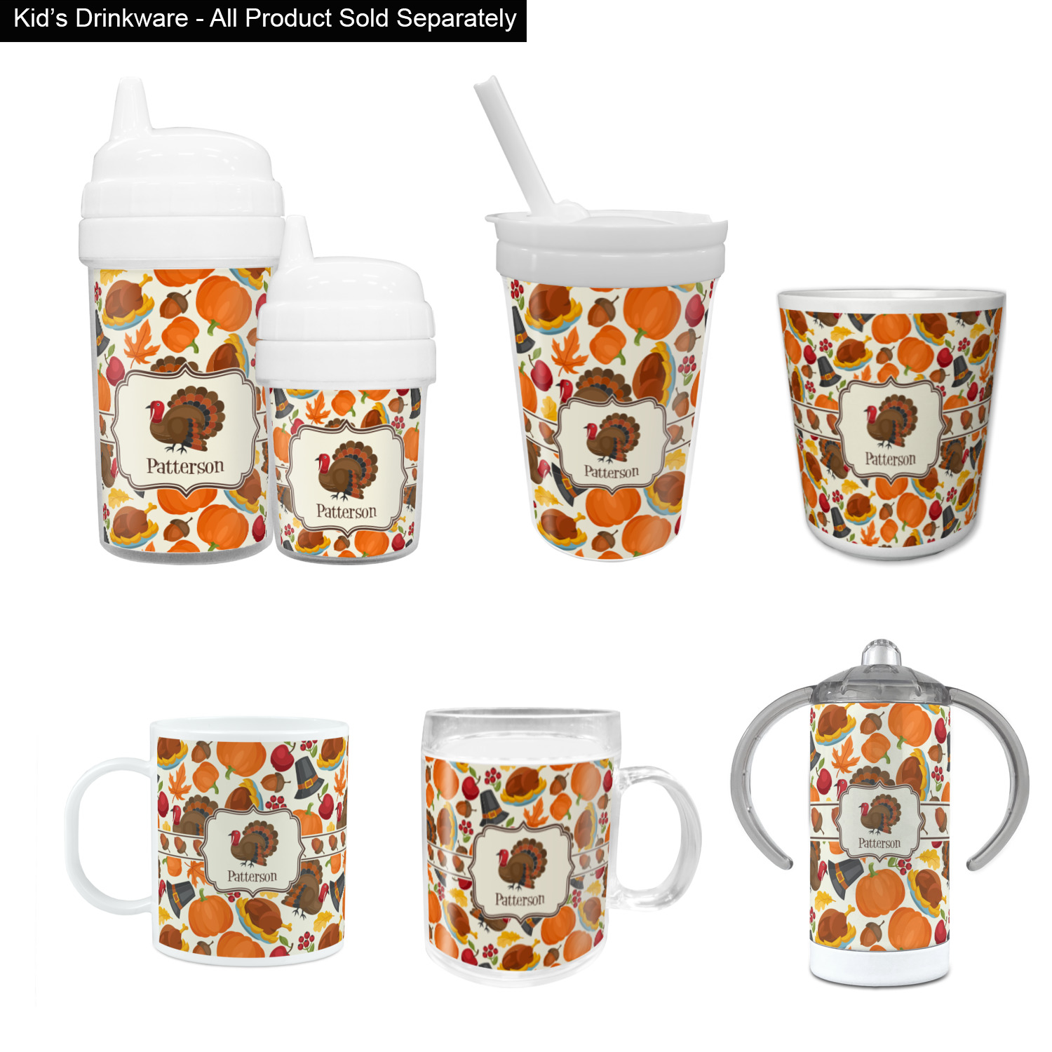 Kids Thanksgiving Cups Personalized, Thanksgiving Party Cups for Kids, Plastic  Cups With Lids and Straws, Friendsgiving Party Cups for Kids 