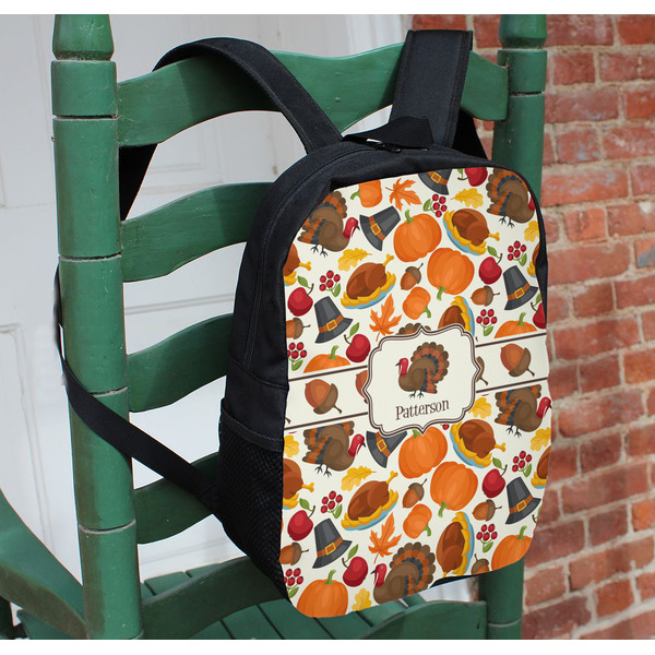 Traditional Thanksgiving Kids Backpack - In Context