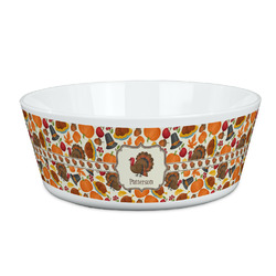 Traditional Thanksgiving Kid's Bowl (Personalized)