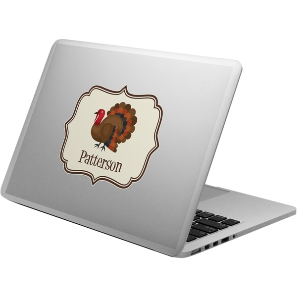 Custom Traditional Thanksgiving Laptop Decal (Personalized)