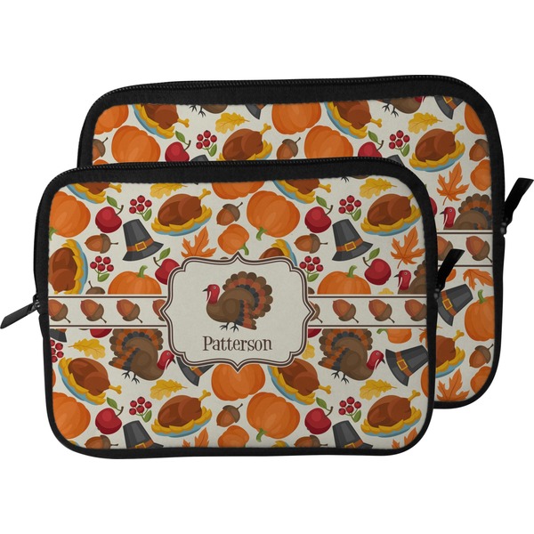 Traditional Thanksgiving Laptop Sleeve (Size Comparison)