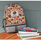 Traditional Thanksgiving Large Backpack - Gray - On Desk