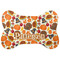 Traditional Thanksgiving Bone Shaped Dog Food Mat (Personalized)