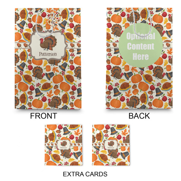 Traditional Thanksgiving Large Gift Bag - Approval