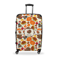 Traditional Thanksgiving Suitcase - 28" Large - Checked w/ Name or Text