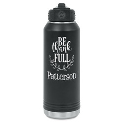Traditional Thanksgiving Water Bottles - Laser Engraved (Personalized)
