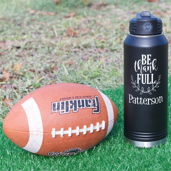 Traditional Thanksgiving Laser Engraved Water Bottles - In Context