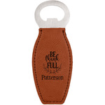 Traditional Thanksgiving Leatherette Bottle Opener - Double Sided (Personalized)