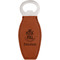 Traditional Thanksgiving Leather Bar Bottle Opener - FRONT