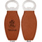 Traditional Thanksgiving Leather Bar Bottle Opener - Front and Back (single sided)