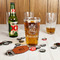 Traditional Thanksgiving Leather Bar Bottle Opener - IN CONTEXT