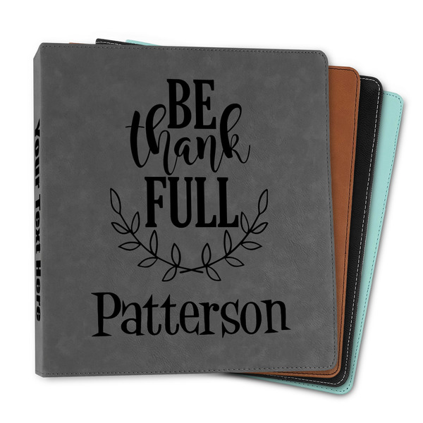 Custom Traditional Thanksgiving Leather Binder - 1" (Personalized)