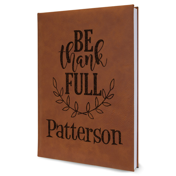 Custom Traditional Thanksgiving Leather Sketchbook (Personalized)
