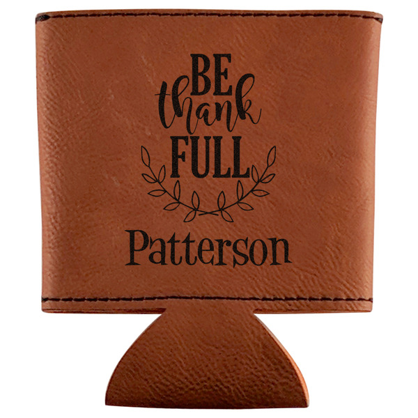 Custom Traditional Thanksgiving Leatherette Can Sleeve (Personalized)