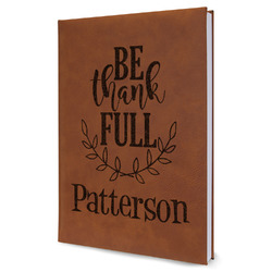 Traditional Thanksgiving Leatherette Journal - Large - Single Sided (Personalized)