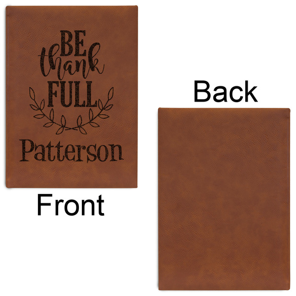 Traditional Thanksgiving Leatherette Journal - Large - Single Sided - Front & Back View