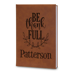 Traditional Thanksgiving Leatherette Journal - Large - Double Sided (Personalized)