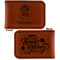 Traditional Thanksgiving Leatherette Magnetic Money Clip - Front and Back