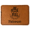 Traditional Thanksgiving Faux Leather Iron On Patch - Rectangle (Personalized)