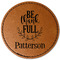 Traditional Thanksgiving Faux Leather Iron On Patch - Round (Personalized)