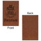 Traditional Thanksgiving Leatherette Sketchbooks - Small - Single Sided - Front & Back View